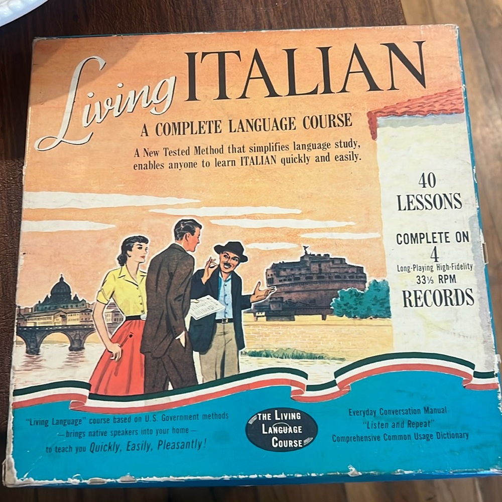 Living Italian a complete language course 1956 record